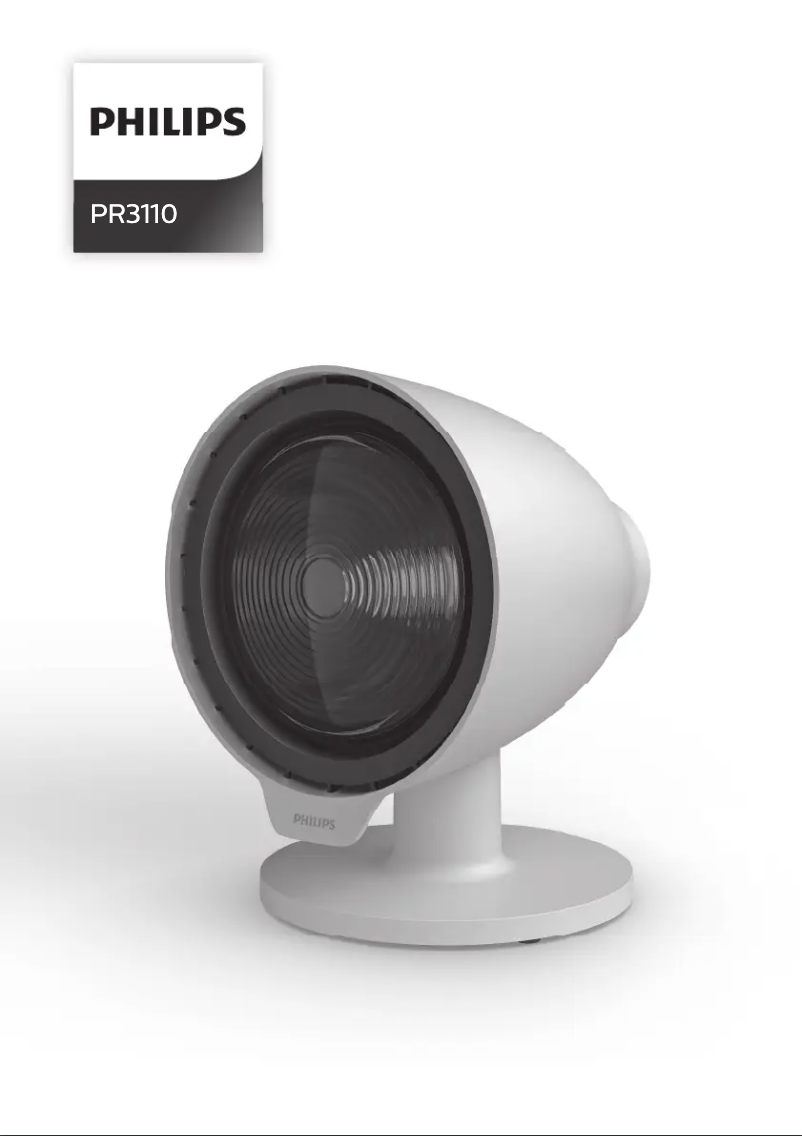 Imagen de la primera página del manual del dispositivo InfraCare PR3110