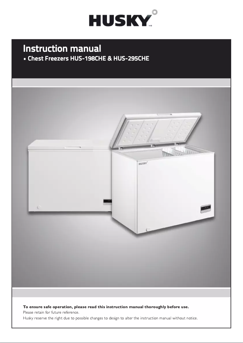 Página 1 del manual Manual de usuario Husky HUS-295CHE