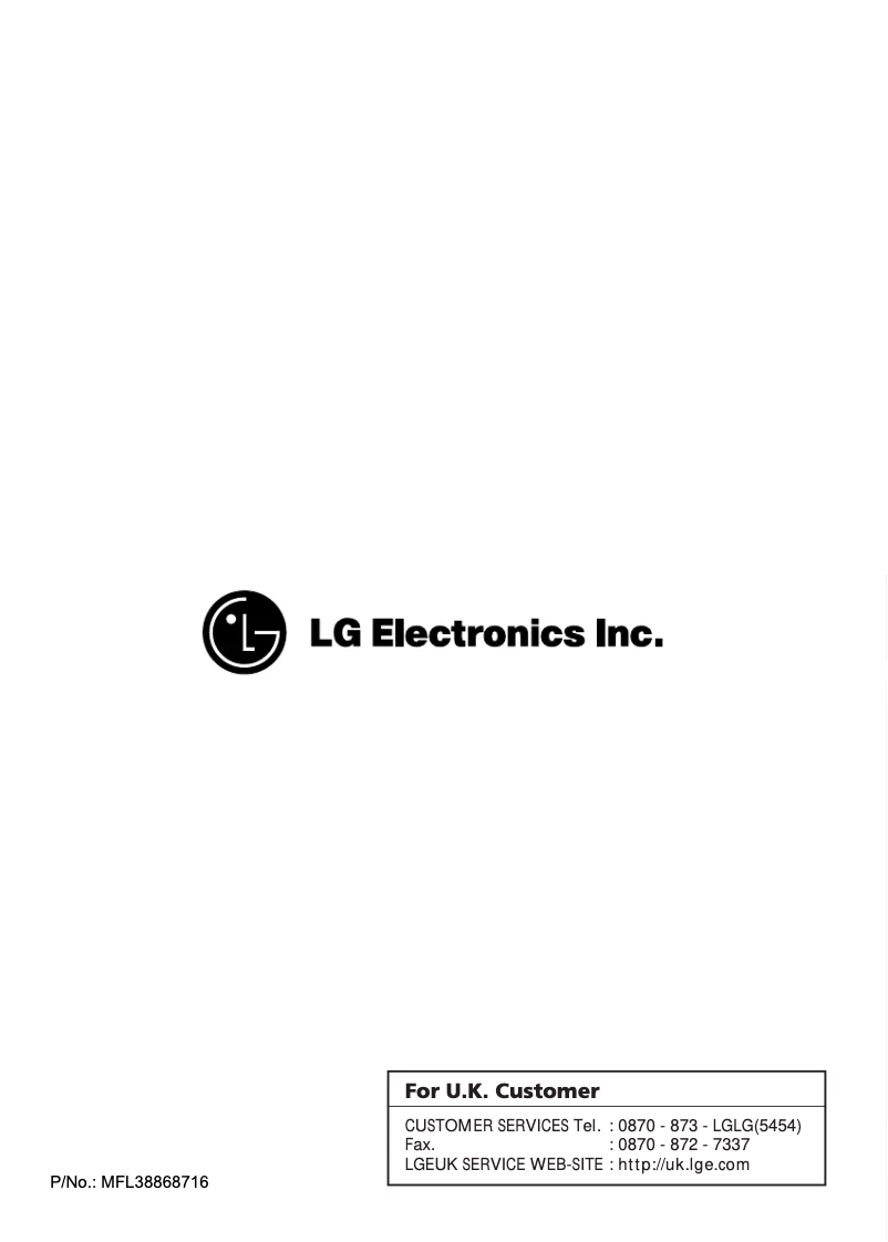 Página nº 1 - Manual de usuario LG WD-14445TDS