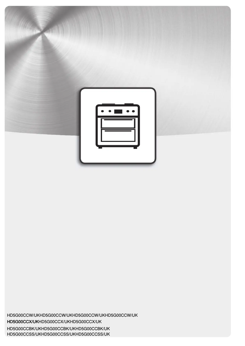 Página 1 del manual Manual de usuario Hotpoint HD5G00CCX