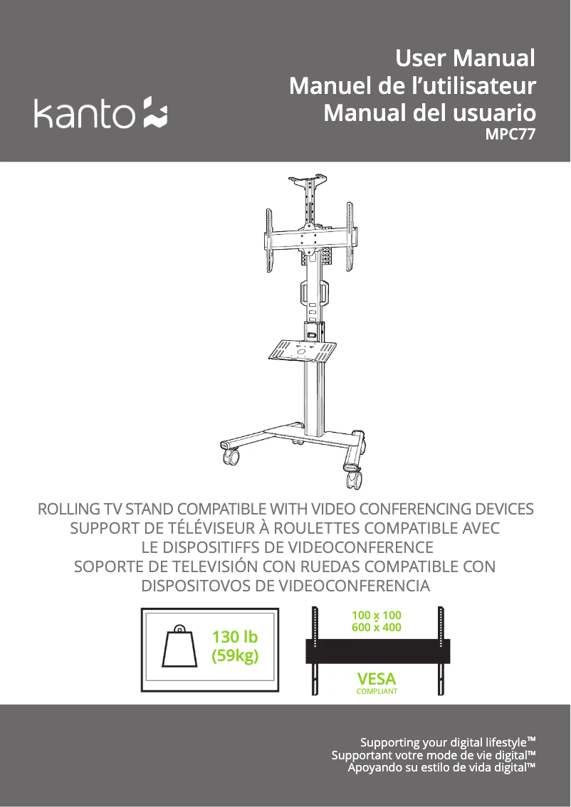 Página nº 1 - Manual de usuario Kanto MPC77