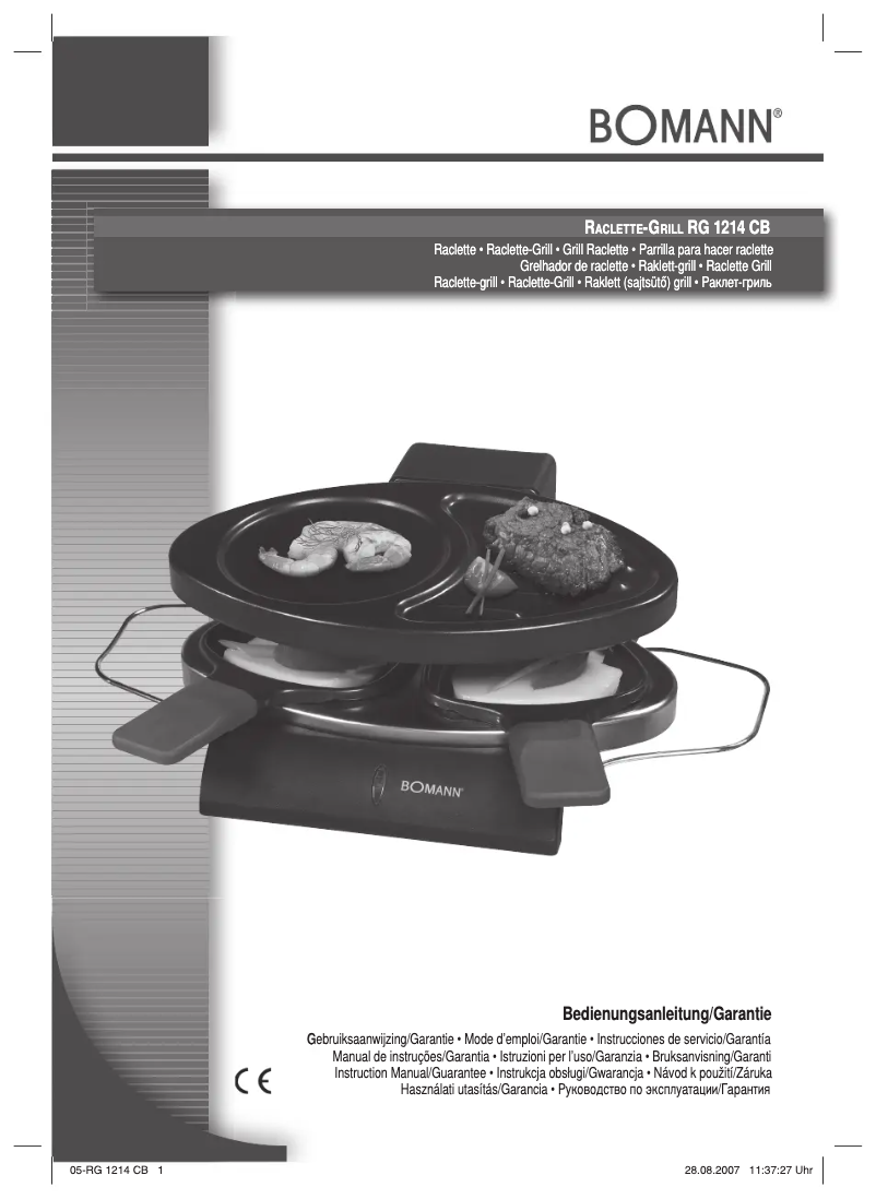 Página 1 del manual Manual de usuario Bomann RG 1214 CB