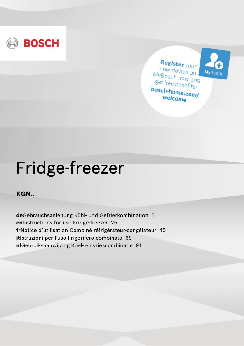 Imagen de la primera página del manual del dispositivo KGN39EIDQ