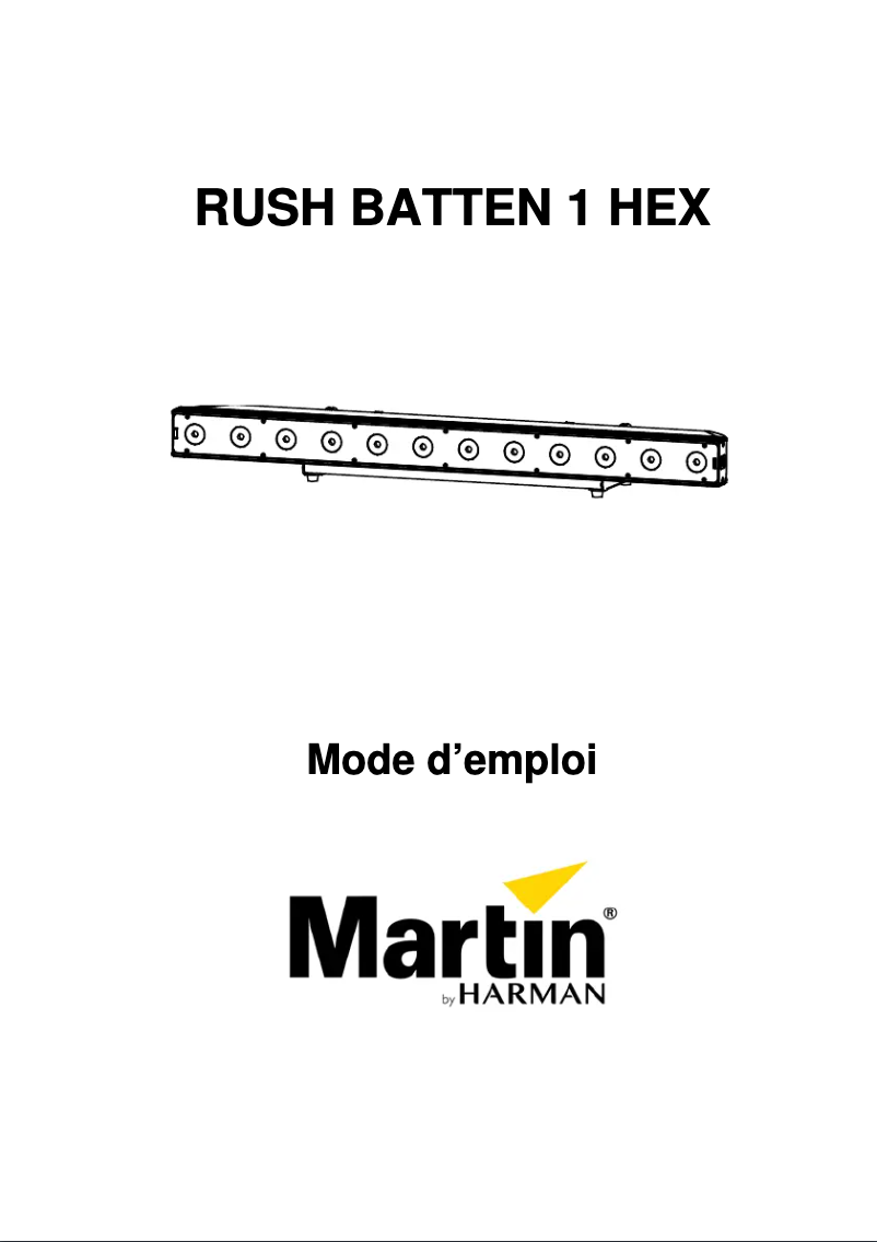 Imagen de la primera página del manual del dispositivo RUSH BATTEN 1 HEX