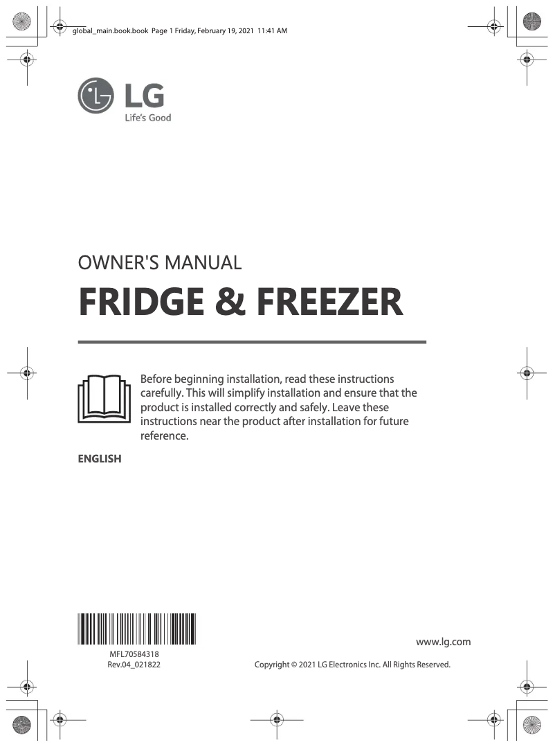 Página nº 1 - Manual de usuario LG ELB81SWVCP