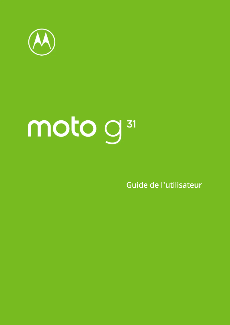 Página nº 1 - Manual de usuario Motorola Moto G31