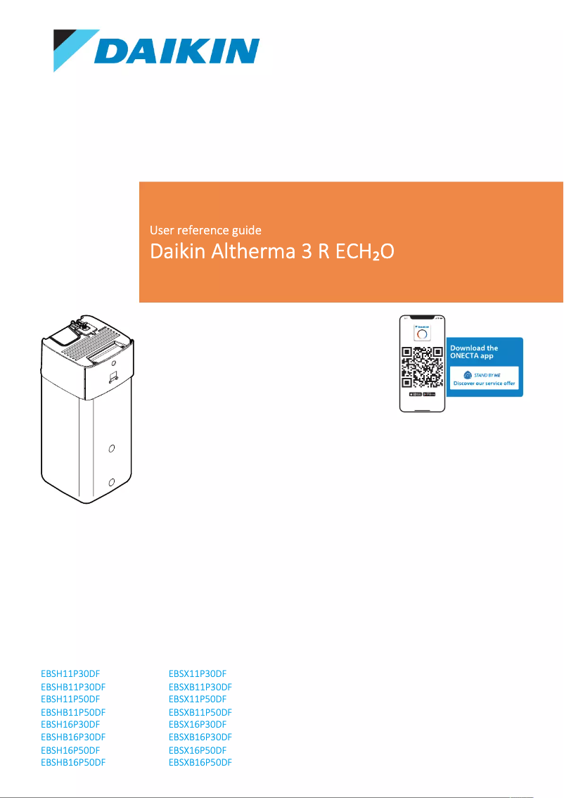 Página nº 1 - Manual de usuario Daikin EBSHB11P50DF