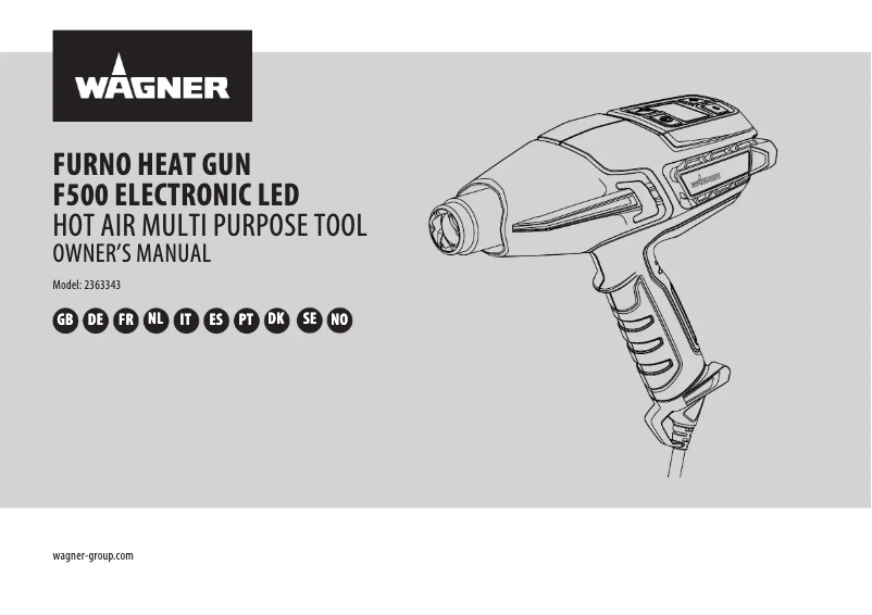 Página 1 del manual Manual de usuario Wagner Furno F500