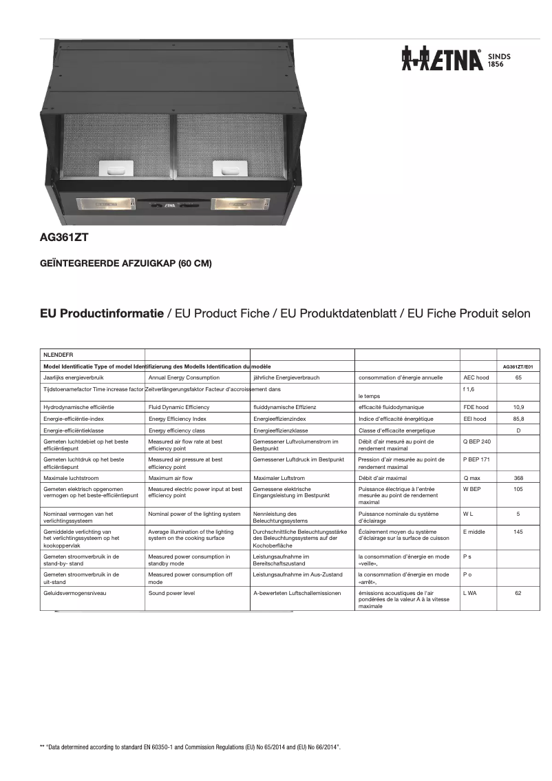 Imagen de la primera página del manual del dispositivo AG361ZT