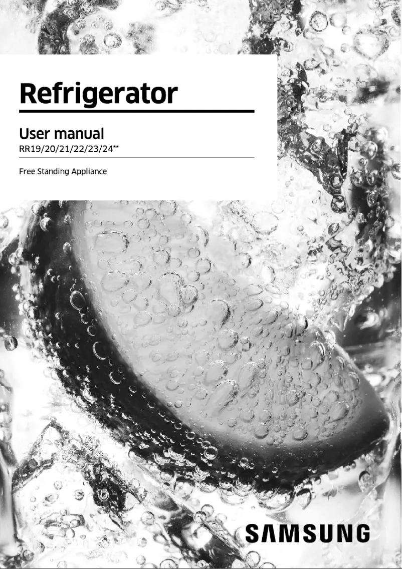 Imagen de la primera página del manual del dispositivo RR22R272YDU
