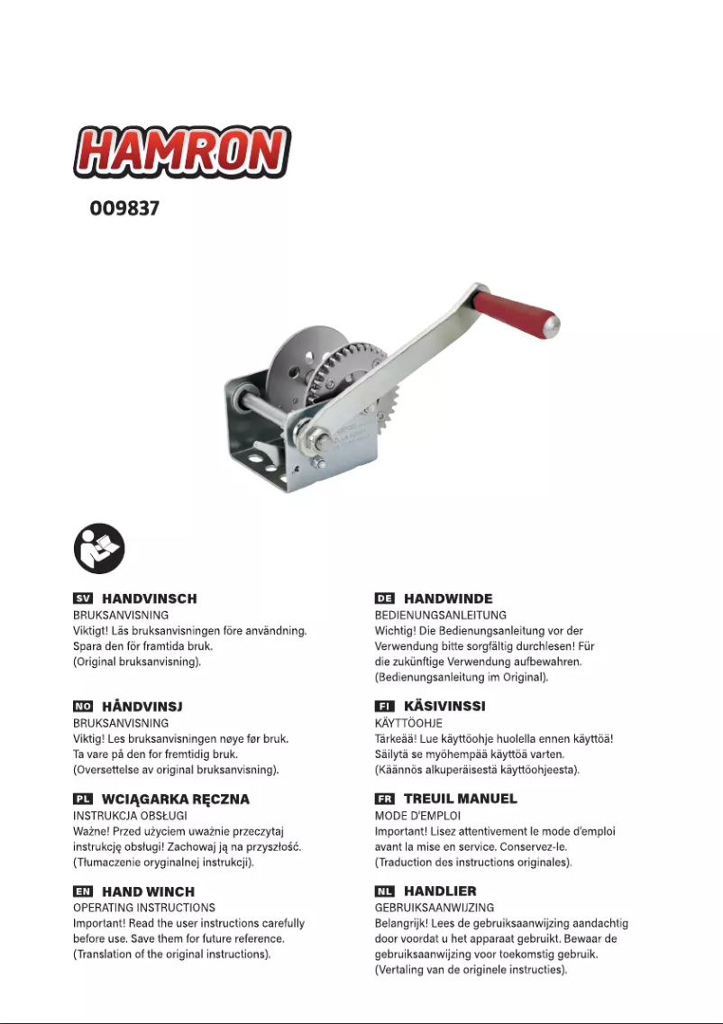 Página nº 1 - Manual de usuario Hamron 009837