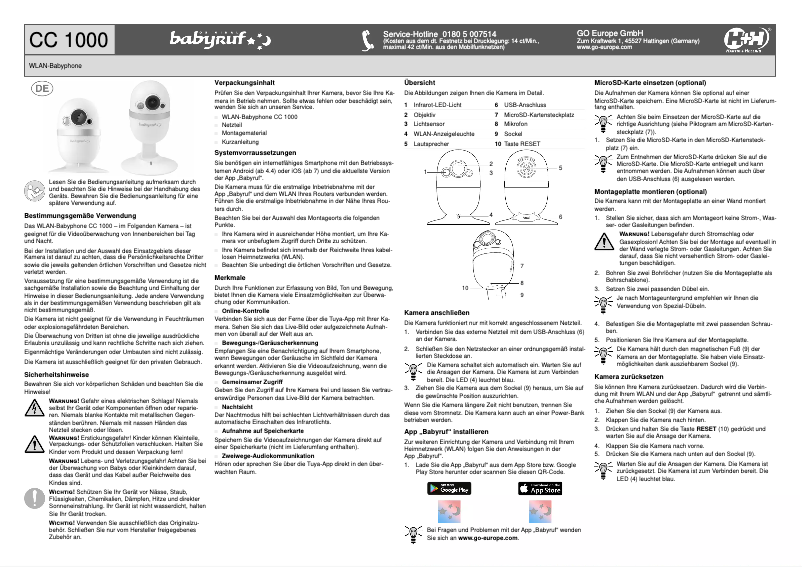 Página nº 1 - Manual de usuario Hartig & Helling CC 1000