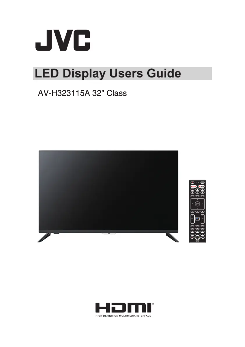Página 1 del manual Manual de usuario JVC AV-H323115A