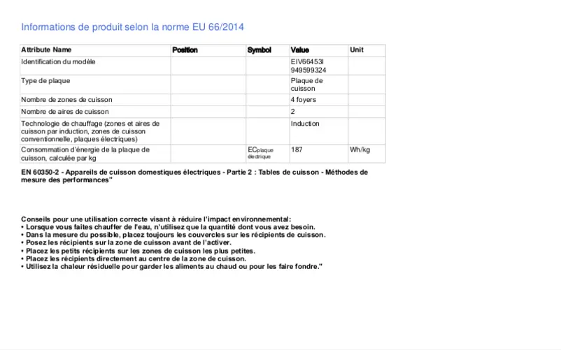 Imagen de la primera página del manual del dispositivo EIV66453I