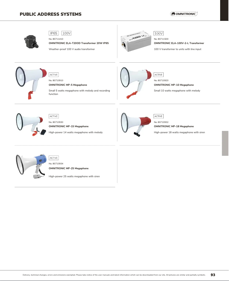 Imagen de la primera página del manual del dispositivo ELA-100V-2-L