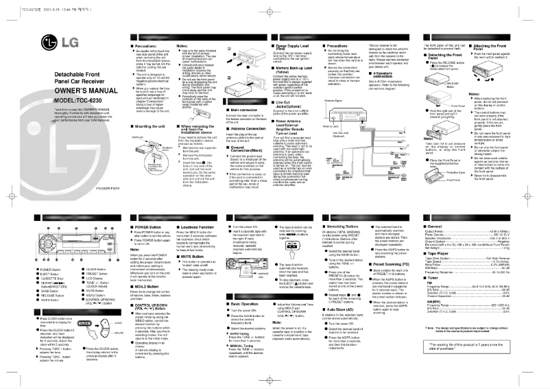 Imagen de la primera página del manual del dispositivo TCC-6230