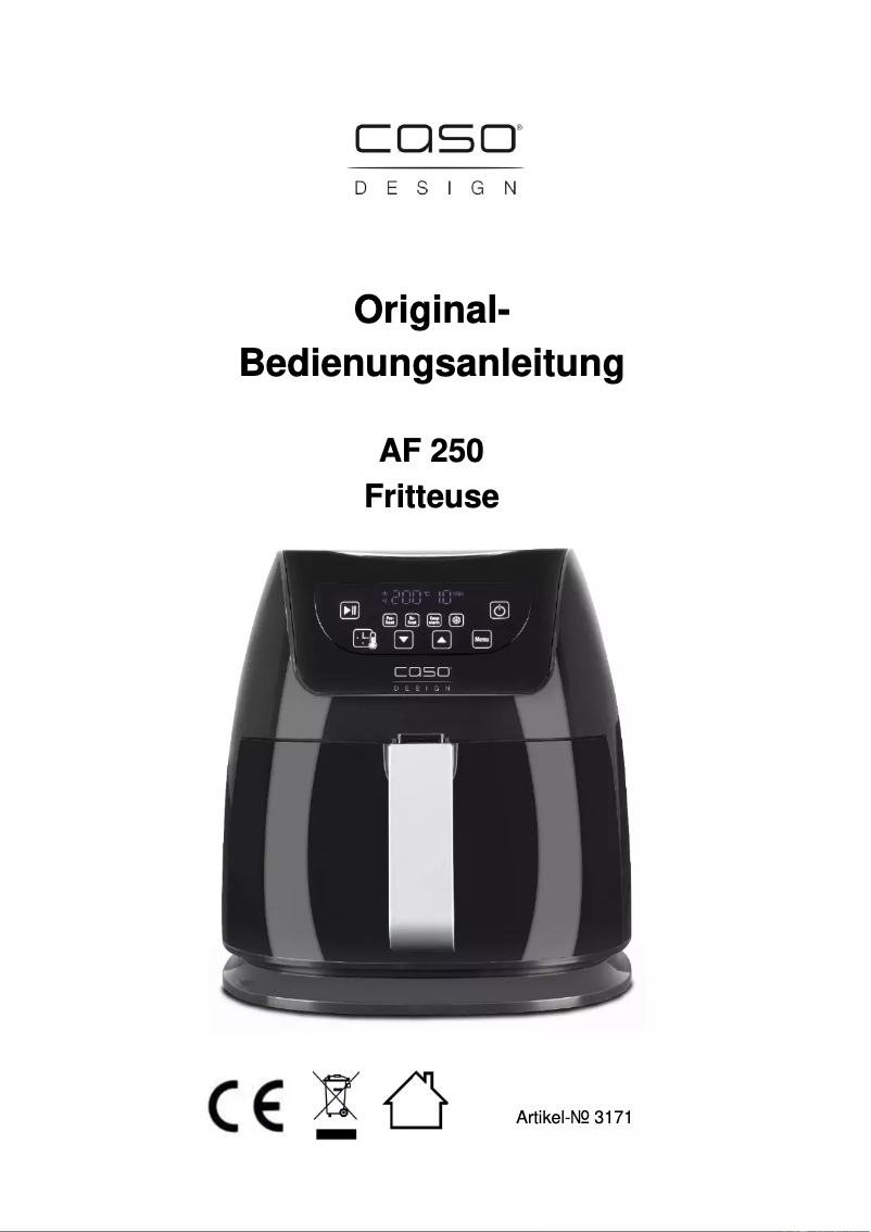 Página 1 del manual Manual de usuario Caso AF 250