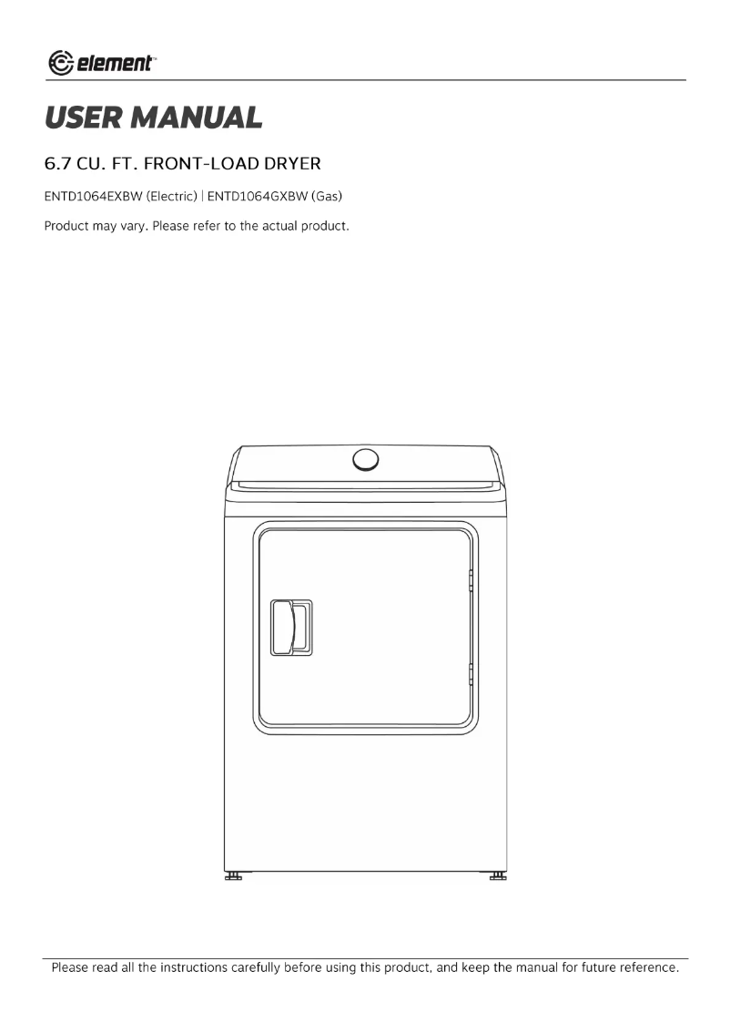 Página 1 del manual Manual de usuario Element ENTD1064GXBW