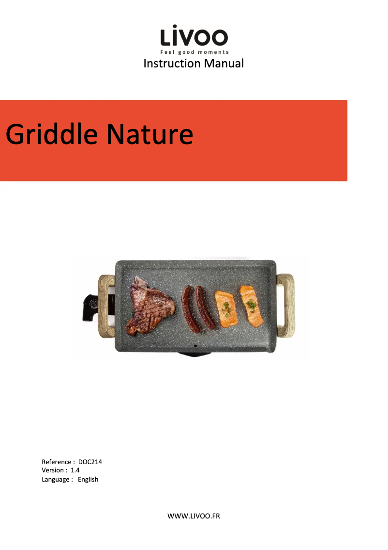 Imagen de la primera página del manual del dispositivo DOC214