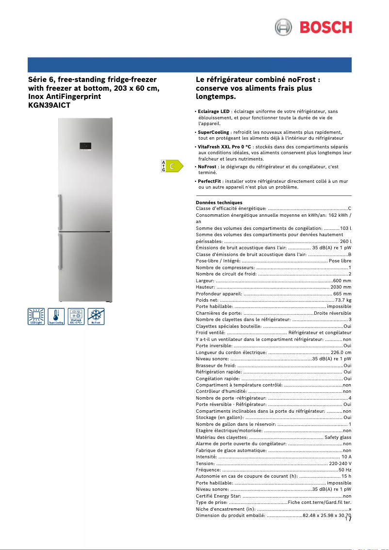 Imagen de la primera página del manual del dispositivo KGN39AICT