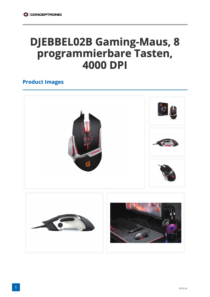 Imagen de la primera página del manual del dispositivo DJEBBEL02B