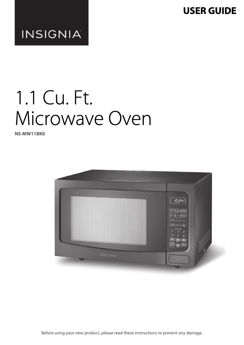 Página 1 del manual Manual de usuario Insignia NS-MW11BK0