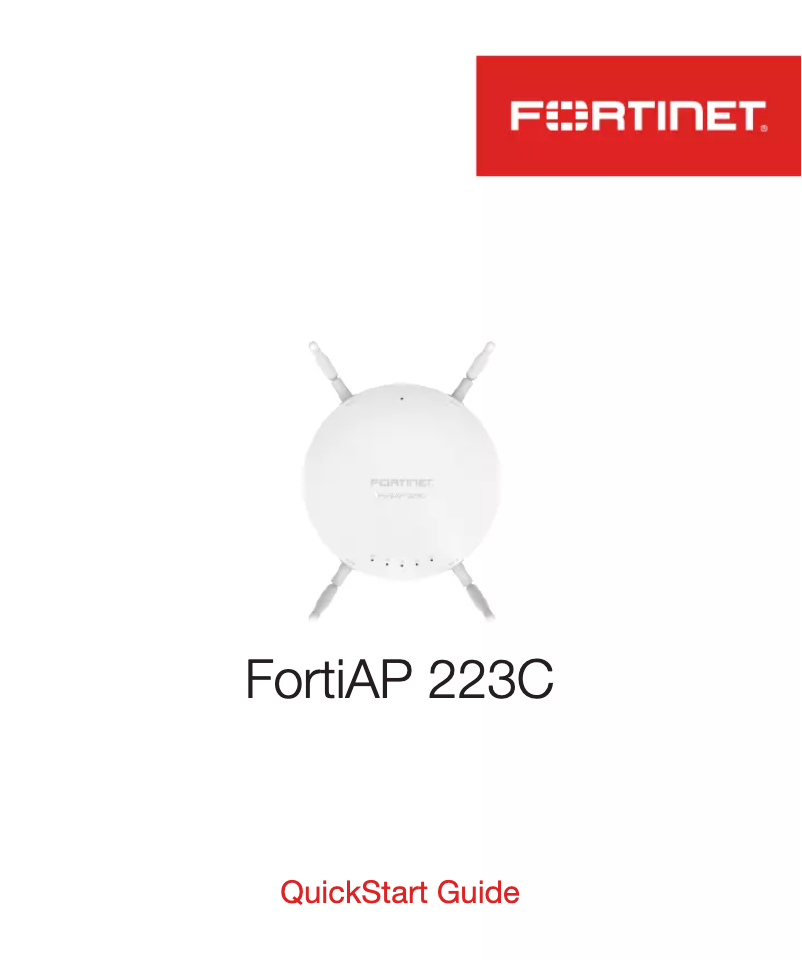 Página 1 del manual Manual de usuario Fortinet FortiAP 223C