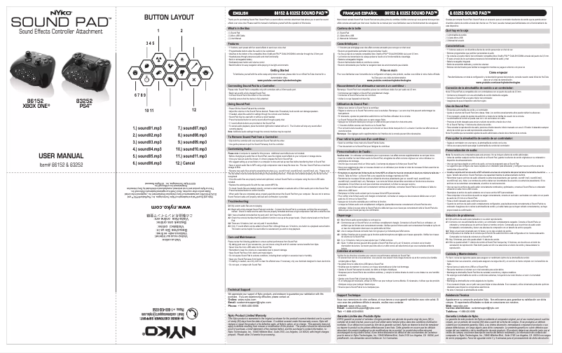 Imagen de la primera página del manual del dispositivo Sound Pad