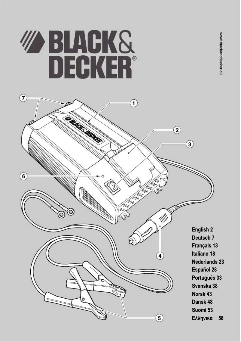 Página 1 del manual Manual de usuario Black & Decker BDV066