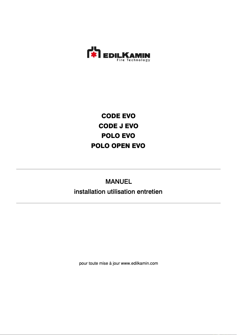 Página nº 1 - Manual de usuario Edilkamin CODE J EVO