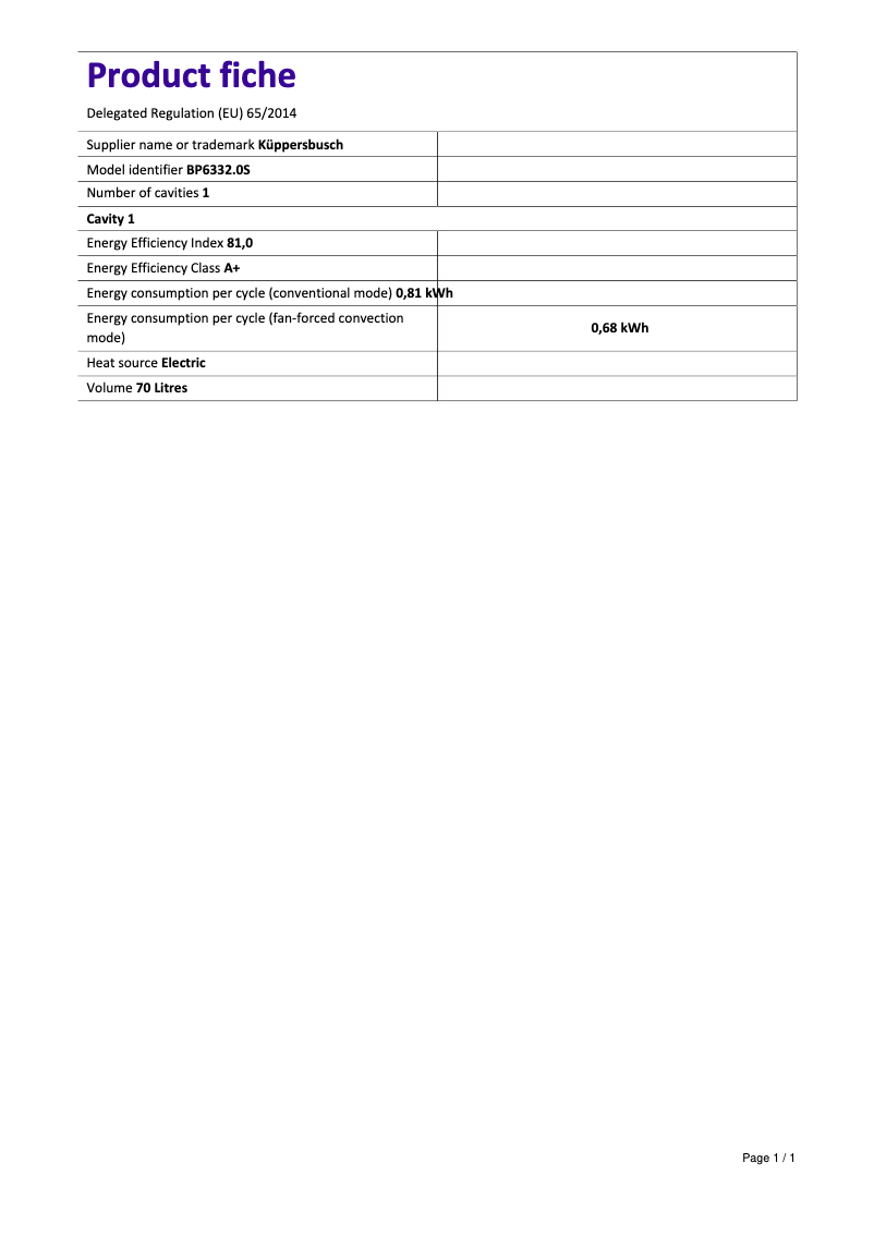 Imagen de la primera página del manual del dispositivo PizzaMeister BP6332.0S