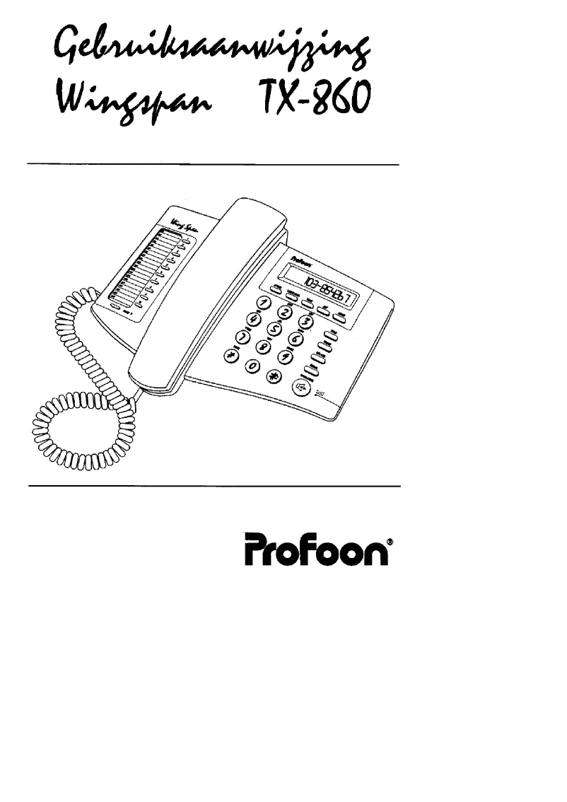 Página 1 del manual Manual de usuario Profoon TX-860