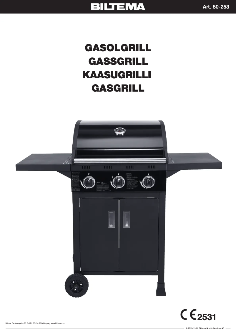 Página 1 del manual Manual de usuario Biltema 50-253