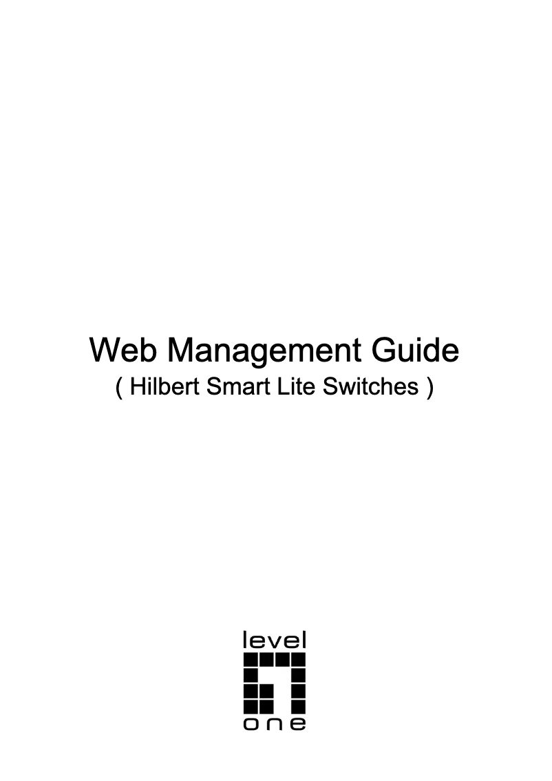 Página 1 del manual Manual de usuario LevelOne IGS-2105P