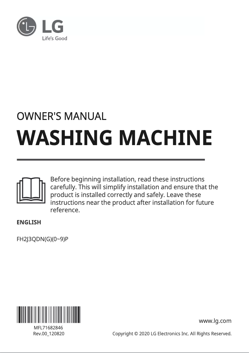 Página 1 del manual Manual de usuario LG FH2J3QDNG5