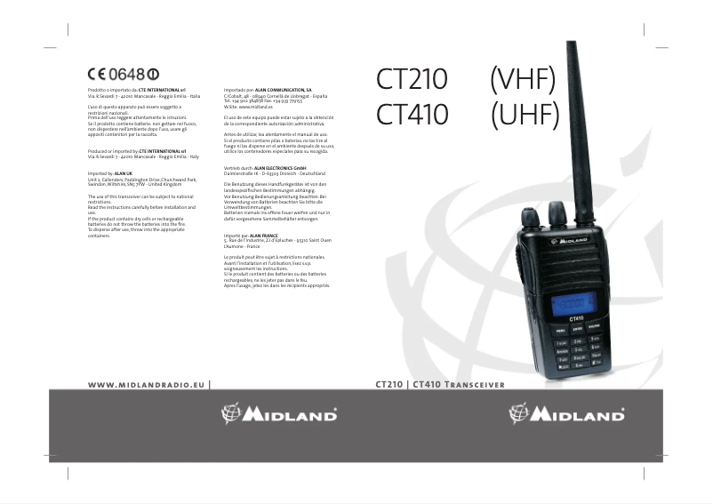 Página 1 del manual Manual de usuario Albrecht CT210