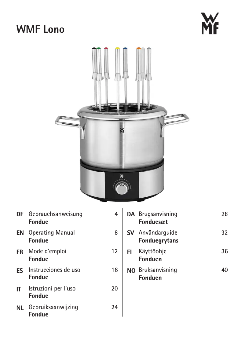 Página 1 del manual Manual de usuario WMF Lono 04.1513.0011