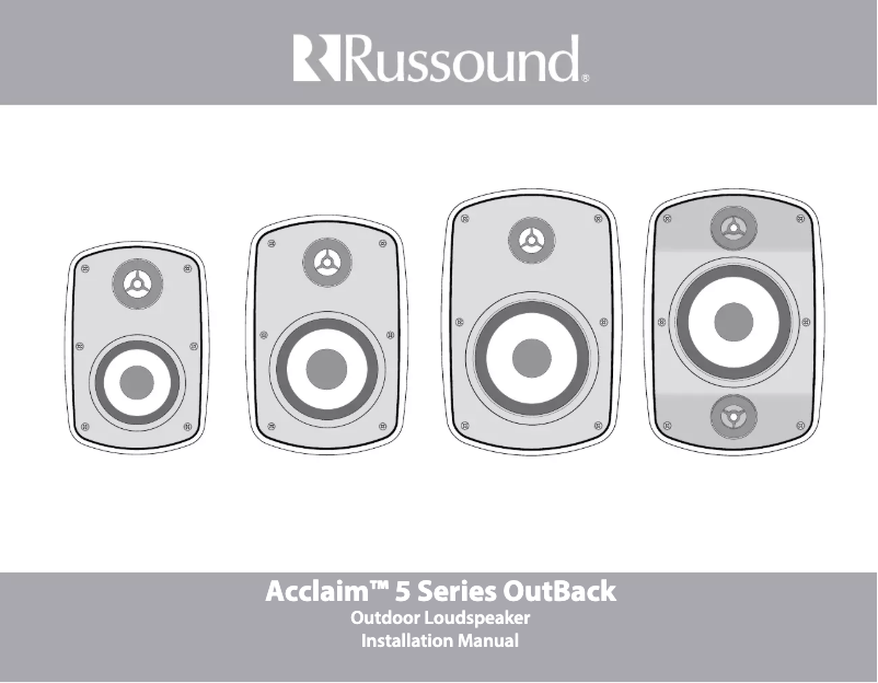 Página 1 del manual Manual de usuario Russound 5B55B