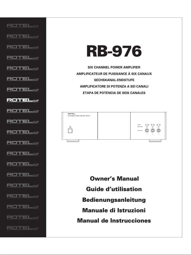 Página 1 del manual Manual de usuario Rotel RB-976