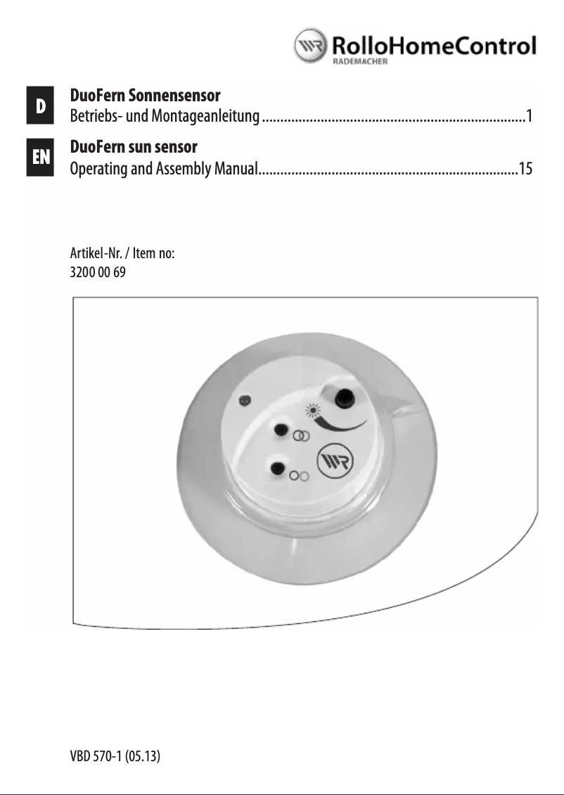 Imagen de la primera página del manual del dispositivo 9478