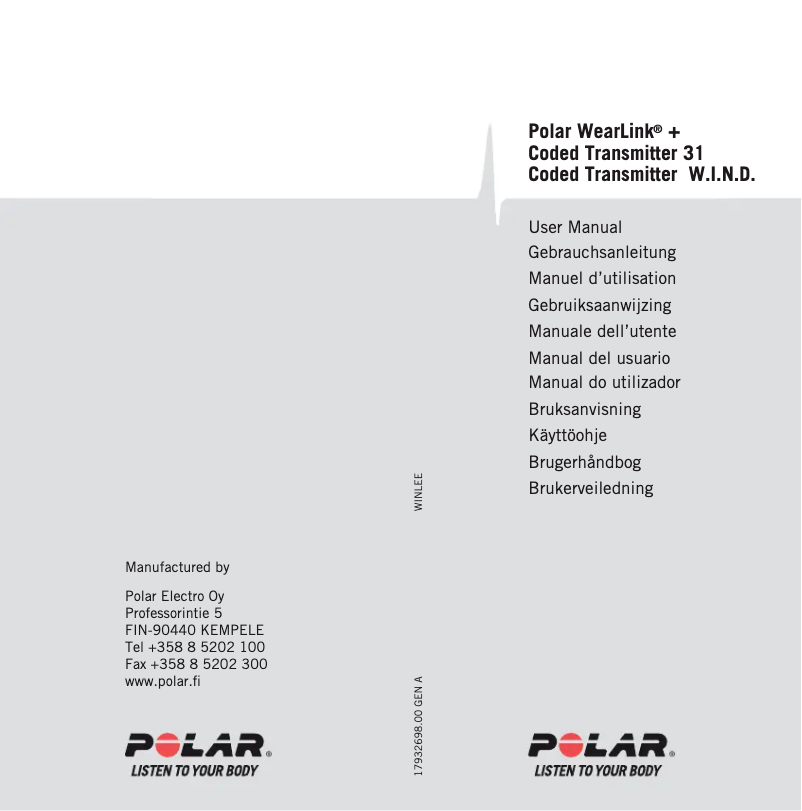 Imagen de la primera página del manual del dispositivo T31