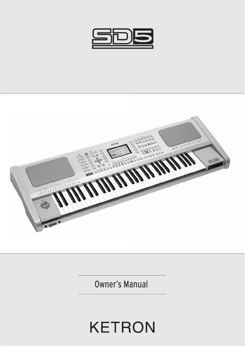 Imagen de la primera página del manual del dispositivo SD5