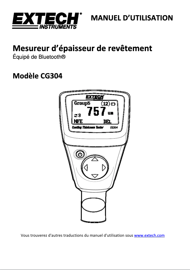Imagen de la primera página del manual del dispositivo CG304