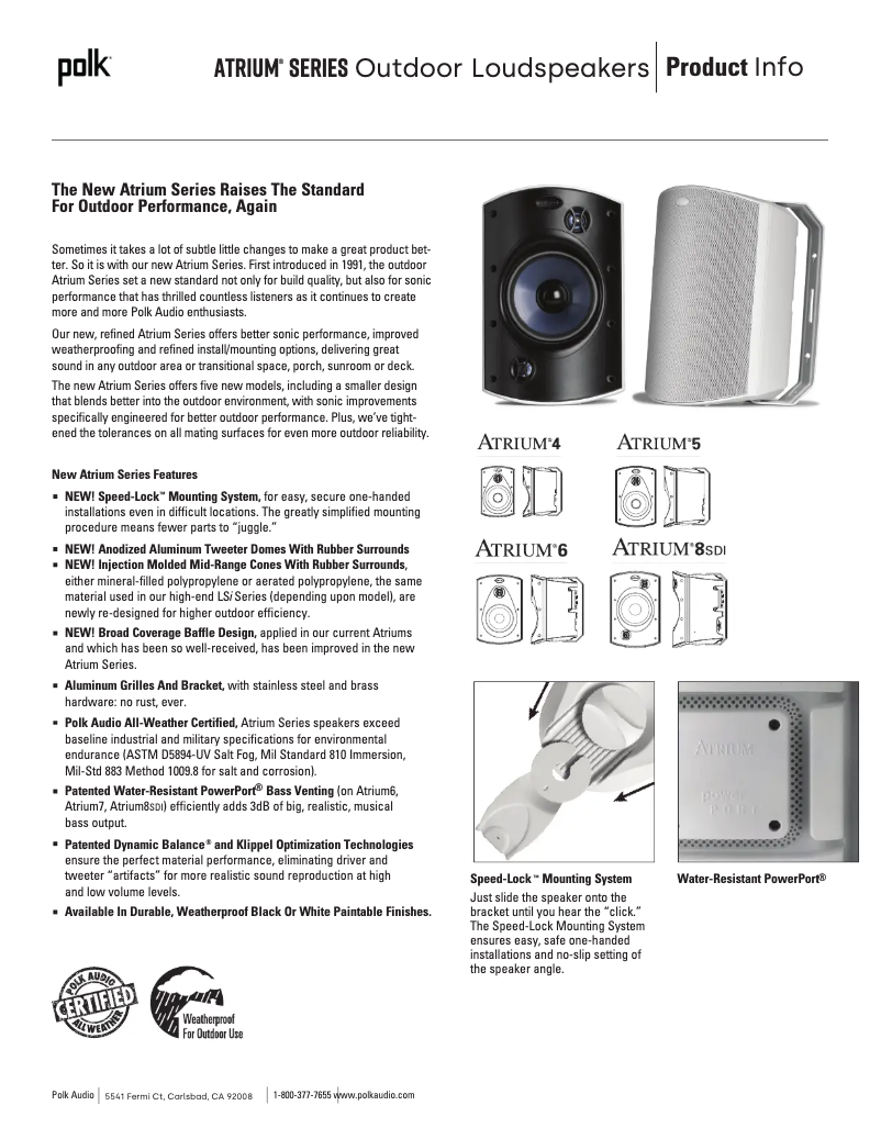 Imagen de la primera página del manual del dispositivo Atrium 6