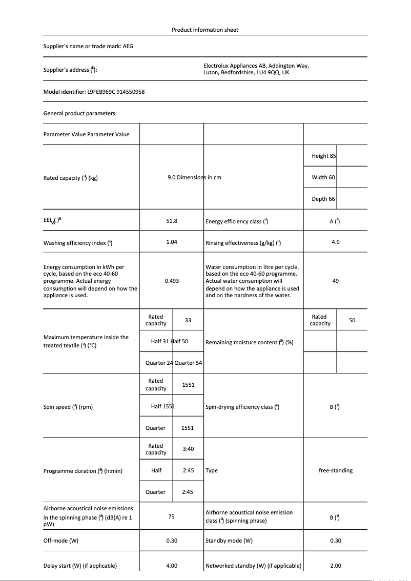 Imagen de la primera página del manual del dispositivo L9FEB969C