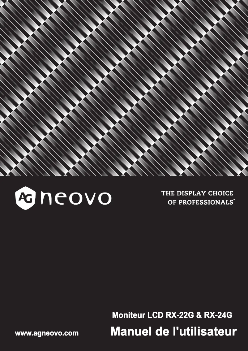 Imagen de la primera página del manual del dispositivo RX-22G