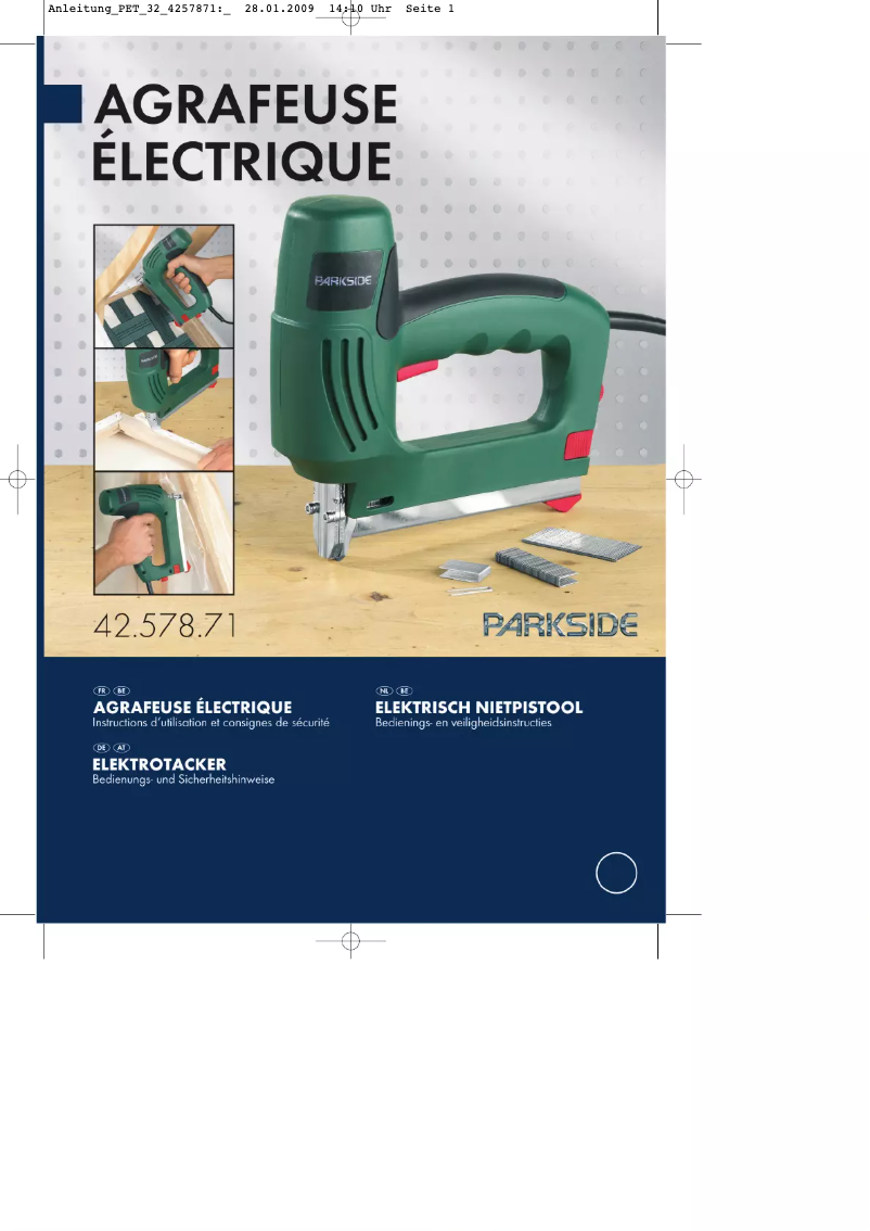 Página 1 del manual Manual de usuario Parkside PET 32