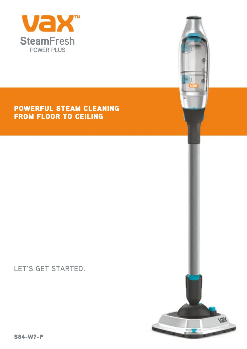 Página nº 1 - Manual de usuario Vax Steam Fresh Power S85-SF-R
