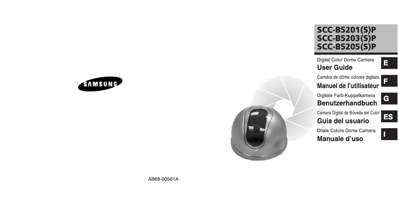 Página 1 del manual Manual de usuario Samsung SCC-B5203SP