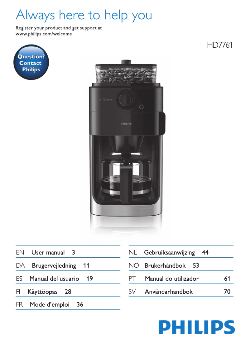 Imagen de la primera página del manual del dispositivo rp5700